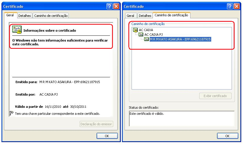 Certificado ProblemaACRaiz